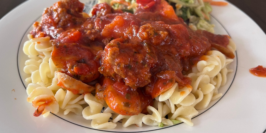 Meatless Friday Impossibly Spicy "Sausage" Rotini